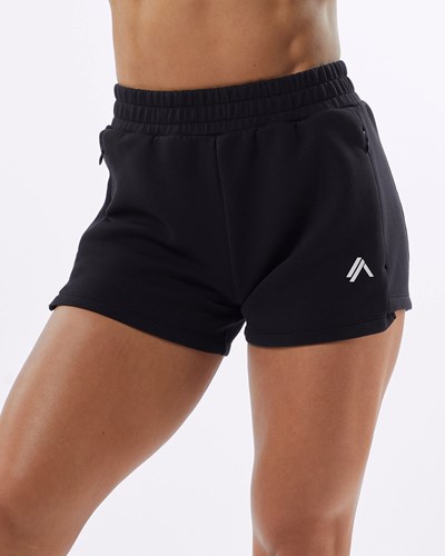 Alphalete Interlock Knit 3.5" Korta Svarta | CLOH-40579