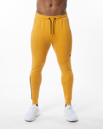 Alphalete Interlock Knit Cuffed Jogger Gula | SFMQ-69473