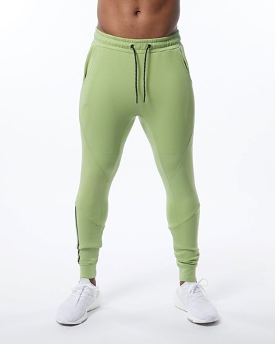 Alphalete Interlock Knit Cuffed Jogger Ljusgröna | DXHV-25381