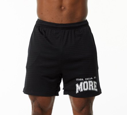 Alphalete Luxury Fodrade 4-Way Stretch Mesh Korta Svarta | WCSD-67831