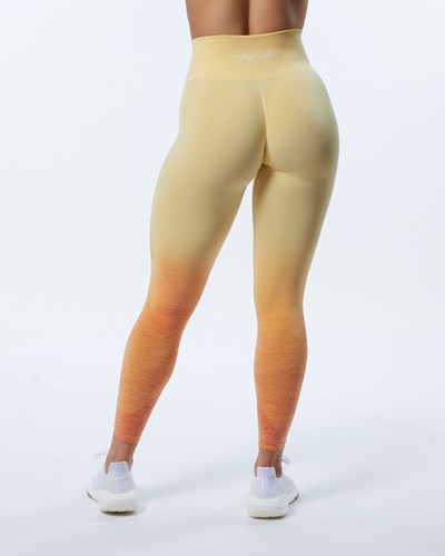 Alphalete Ombre Seamless Scrunch Legging Honey | PXOV-96057
