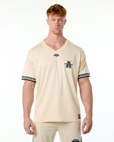 Alphalete Oversized Korta Sleeve Jersey Tan | FROM-02438