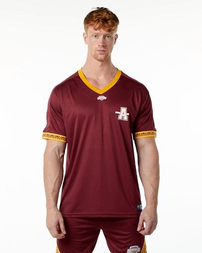 Alphalete Oversized Korta Sleeve Jersey Crimson | FSGW-83209