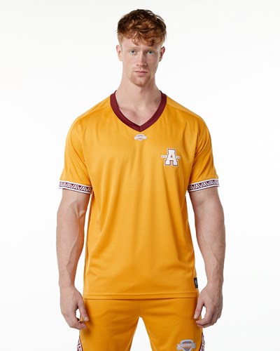 Alphalete Oversized Korta Sleeve Jersey Marigold | GJSQ-93605