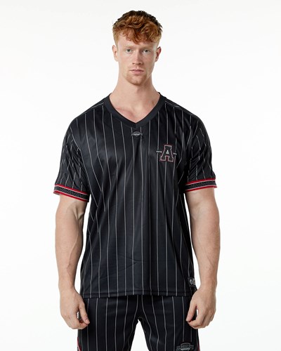 Alphalete Oversized Korta Sleeve Jersey Svarta | QZMG-34751
