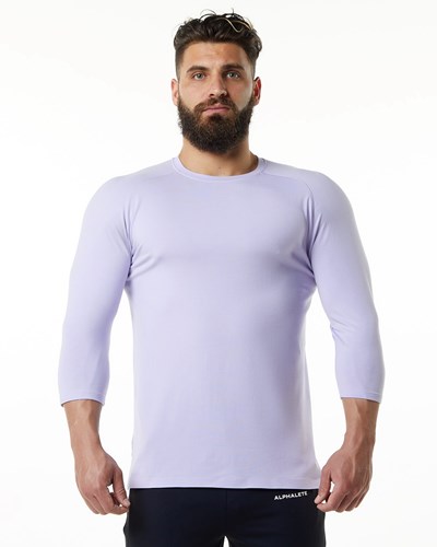 Alphalete Premium 3/4 Sleeve Tee Lilac Haze | NOIJ-59816