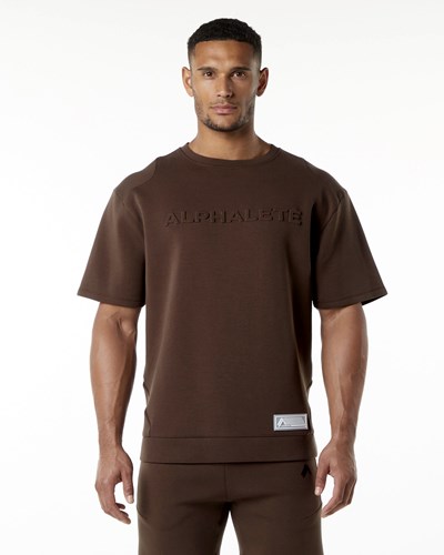 Alphalete Relaxed Interlock Knit Pullover Bruna | KYFS-83425