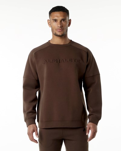 Alphalete Relaxed Interlock Knit Pullover Bruna | RGID-30729