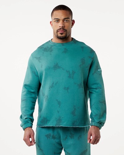Alphalete Washed Fleece Tröja Submarine | MUPG-08472