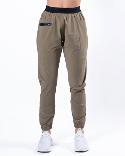 Alphalete Woven 4-Way Stretch 28" Pant Taupe | BJWO-45719
