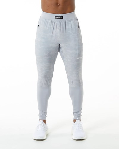 Alphalete Woven 4-Way Stretch 29" Pant Silver | DHWT-95012