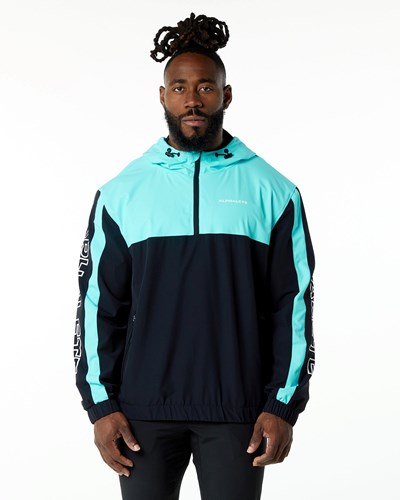 Alphalete Woven Performance Jacket Blå | OHGX-92715