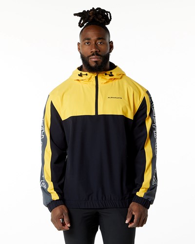 Alphalete Woven Performance Jacket Bumblebee | FMJQ-18524