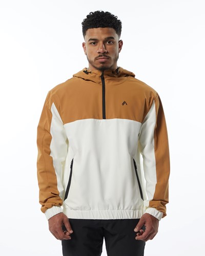 Alphalete Woven Performance Jacket Grädde | HUOK-17834