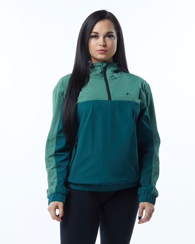 Alphalete Woven Performance Jacket Gröna | OFMN-25467
