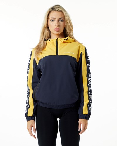 Alphalete Woven Performance Jacket Gula | DINL-07829
