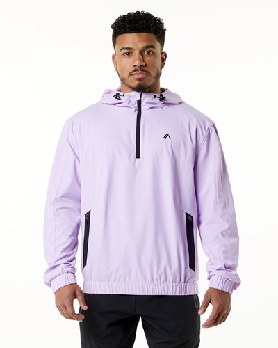 Alphalete Woven Performance Jacket Lavendel | FNCL-73064