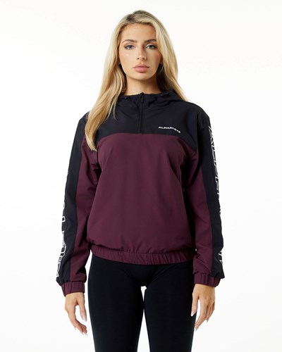 Alphalete Woven Performance Jacket Mörk | ILWT-27893