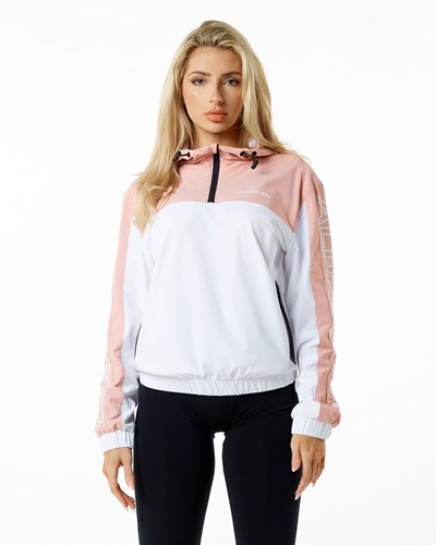 Alphalete Woven Performance Jacket Rosa | MZFG-75196