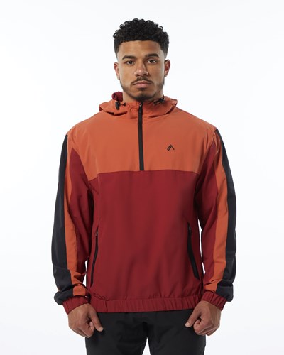 Alphalete Woven Performance Jacket Röda | ICRE-23867